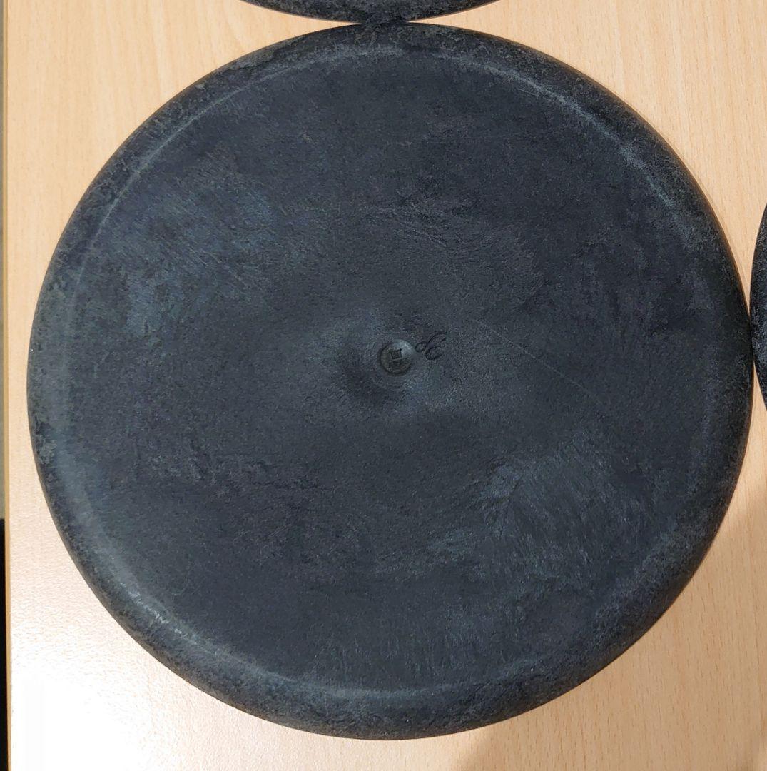 エイラス 中皿ウェーブ杉皮ブラック22cm 4枚セット