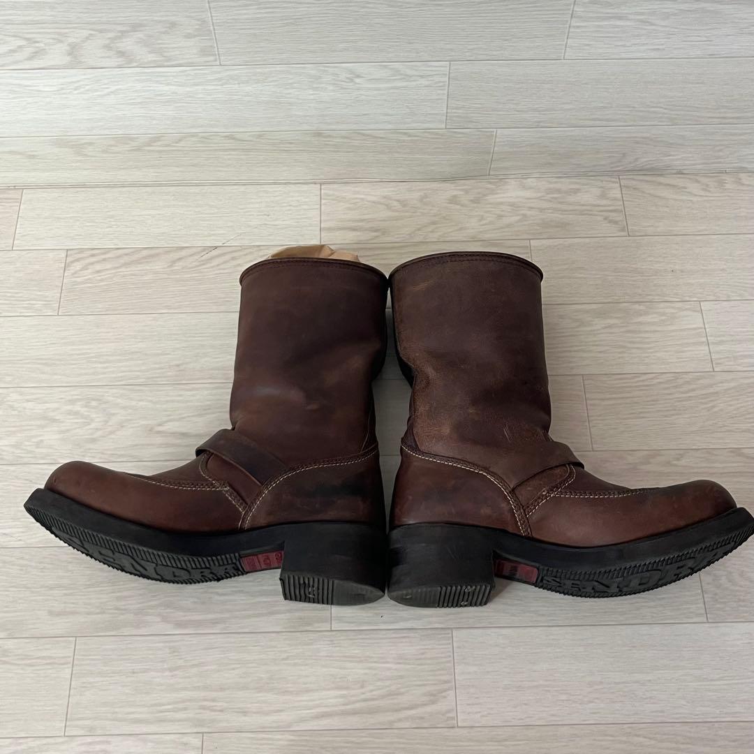 【ベッカム愛用】センドラ Sendra エンジニアブーツ ロゴ刺繍 漢 EU40