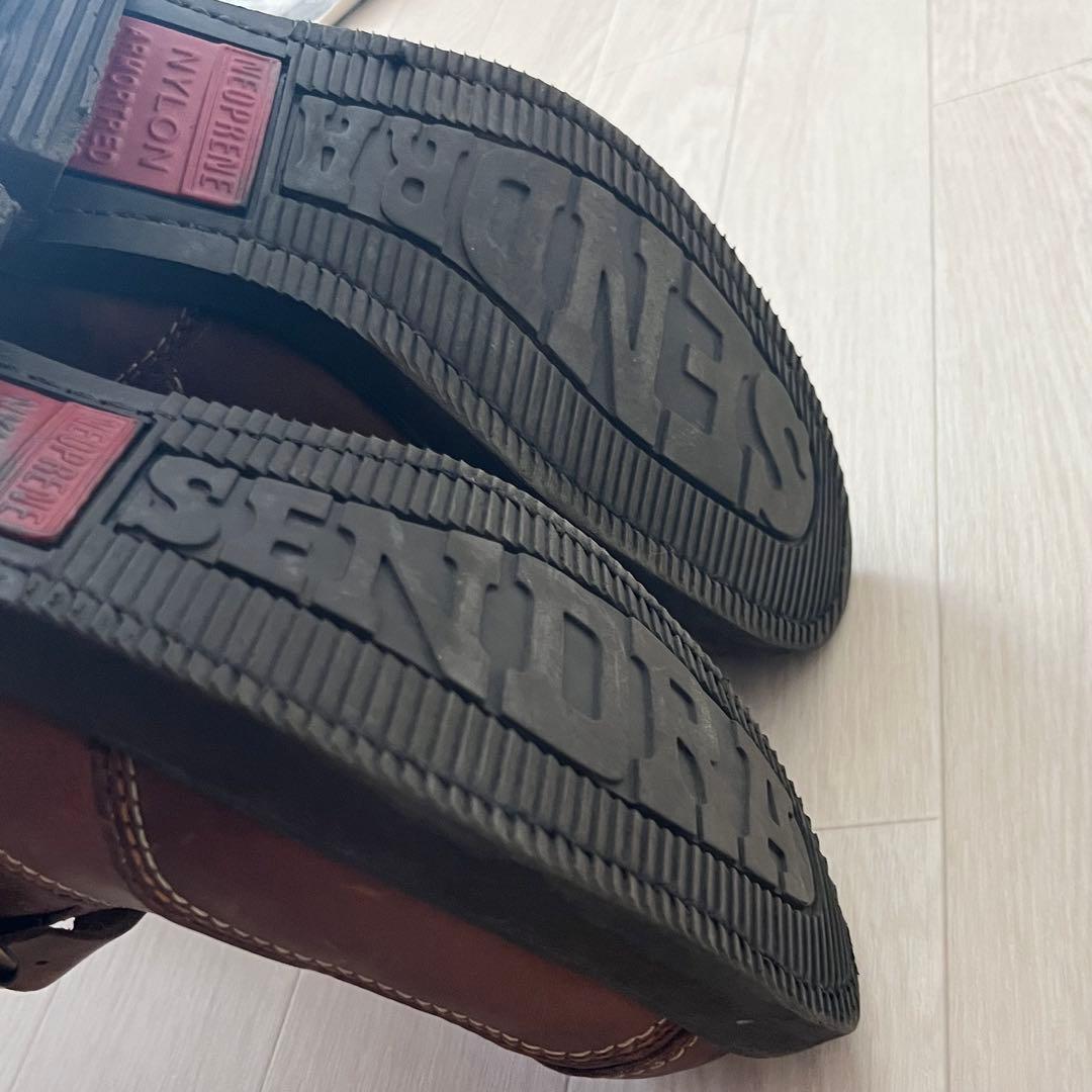 【ベッカム愛用】センドラ Sendra エンジニアブーツ ロゴ刺繍 漢 EU40