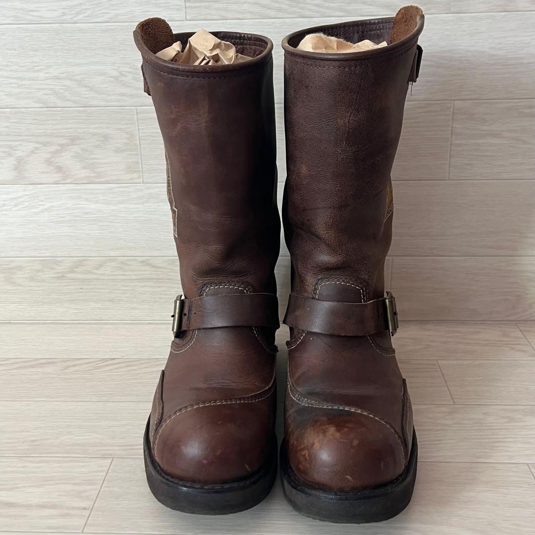 【ベッカム愛用】センドラ Sendra エンジニアブーツ ロゴ刺繍 漢 EU40