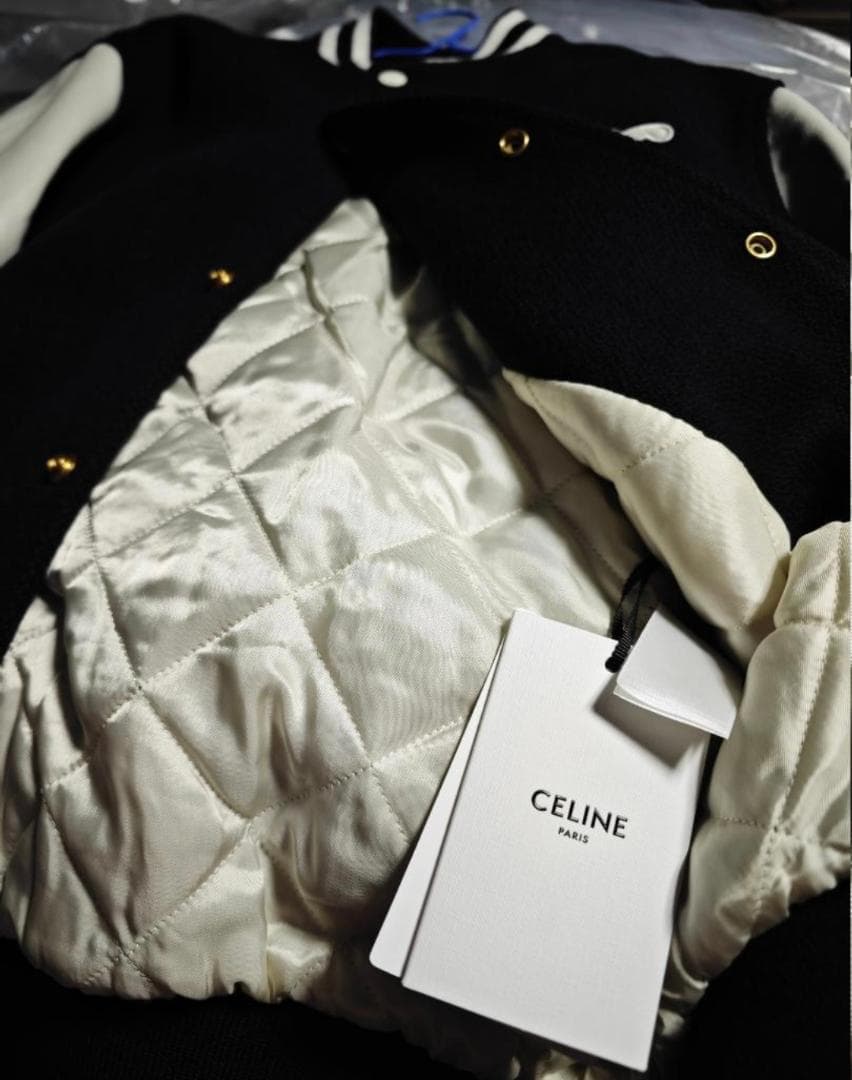 CELINE セリーヌ テディ バーシティジャケット スタジャン　サイズ36