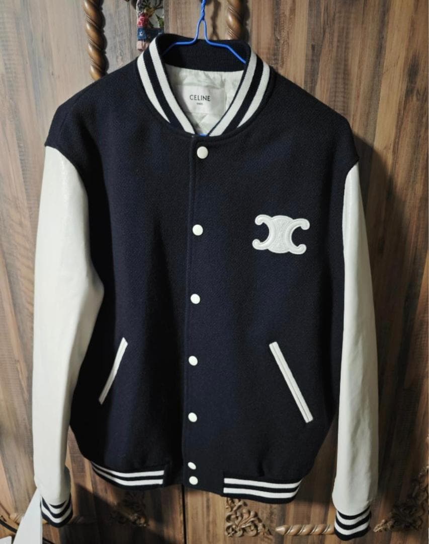 CELINE セリーヌ テディ バーシティジャケット スタジャン　サイズ36