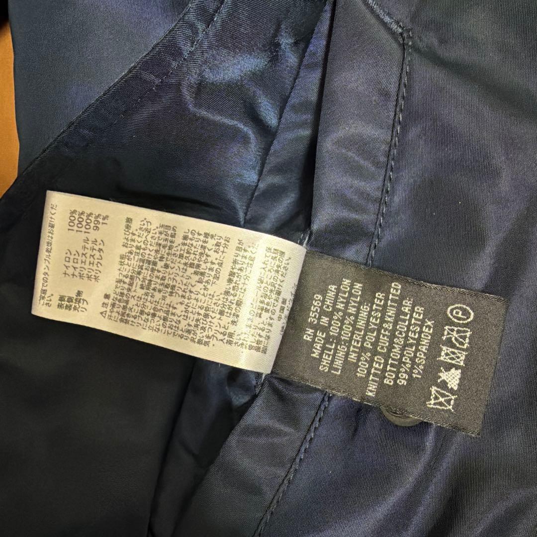 【美品】ALPHA MA-1フライトジャケット ネイビー M ブラッドチット