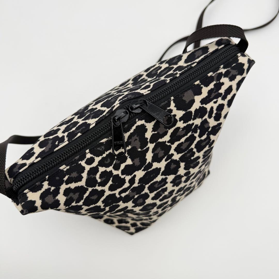 【極美品】エルベシャプリエ 2885F 舟型ショルダーバッグ S パンサーブラン