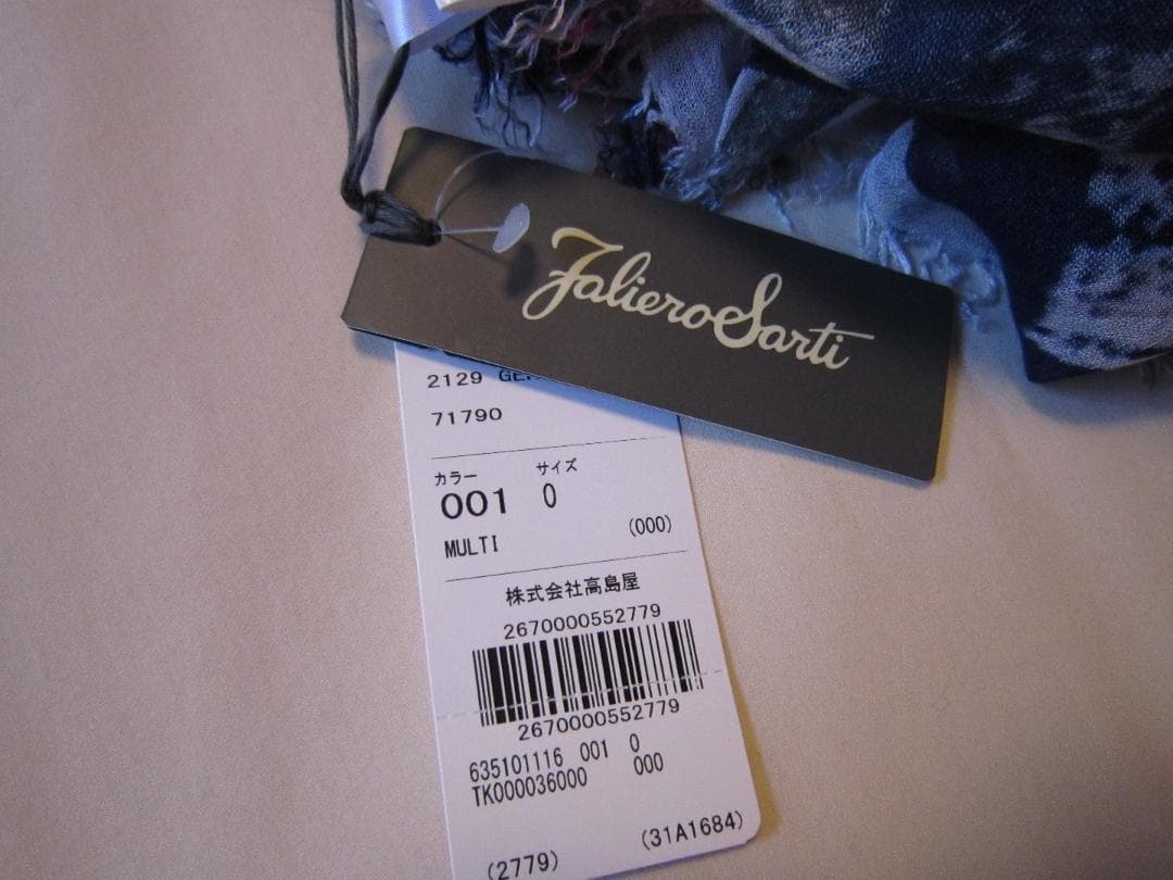 新品☆ファリエロサルティ　Faliero Sarti　大判ストール☆85×190