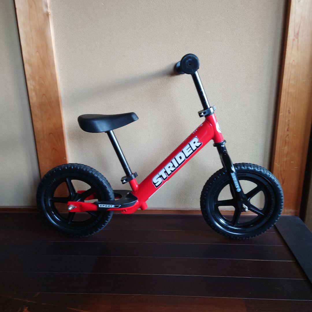 【美品、サビなし、キズ少ない】STRIDER バランスバイク 赤 12インチ
