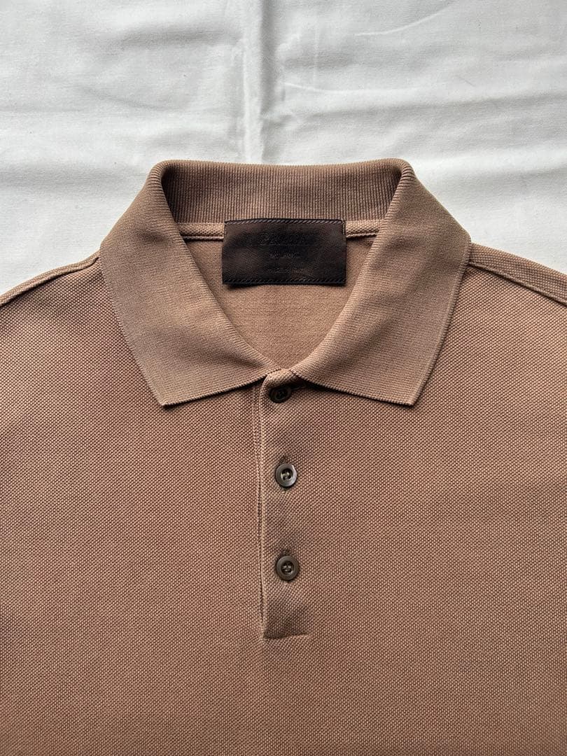 トップス 90s prada polo shirt (M) brown