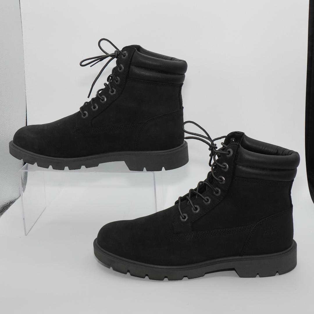 1858　美品　ティンバーランド　6インチダブルカラーブーツ　26cm　黒