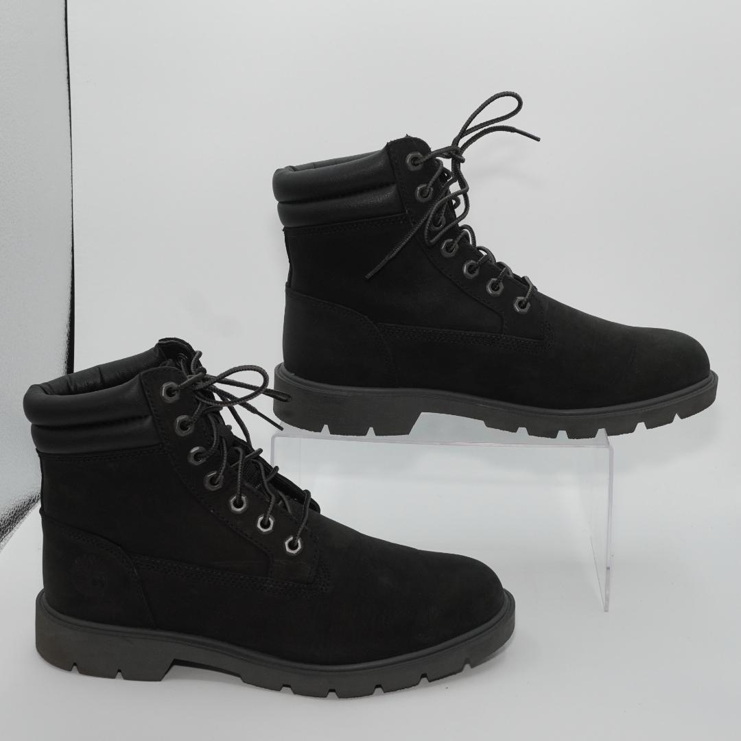 1858　美品　ティンバーランド　6インチダブルカラーブーツ　26cm　黒