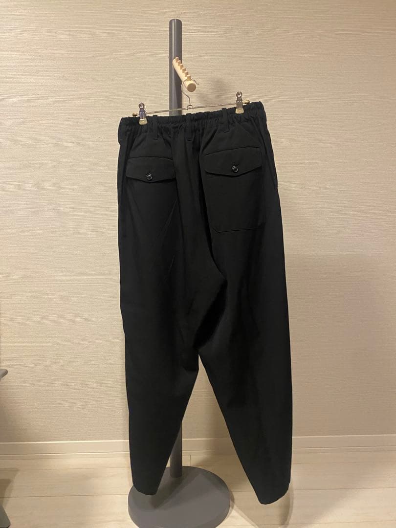 YOHJI YAMAMOTO 黒 サルエルパンツ ゴムウエスト