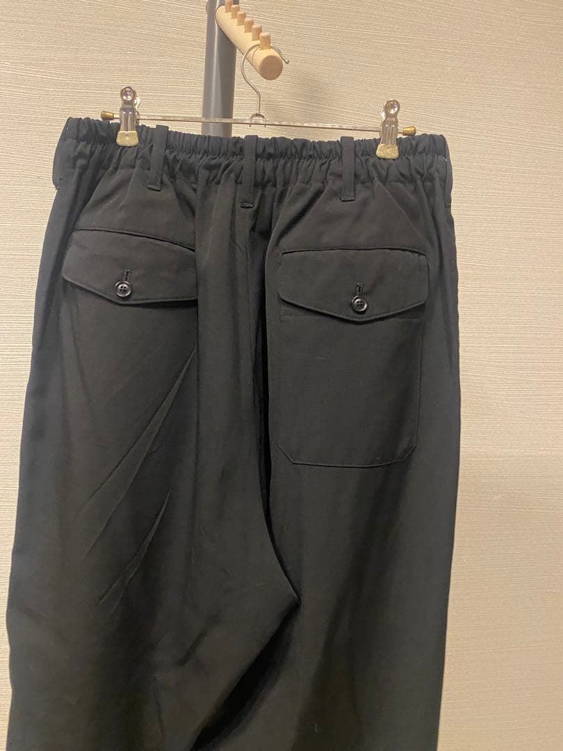 YOHJI YAMAMOTO 黒 サルエルパンツ ゴムウエスト