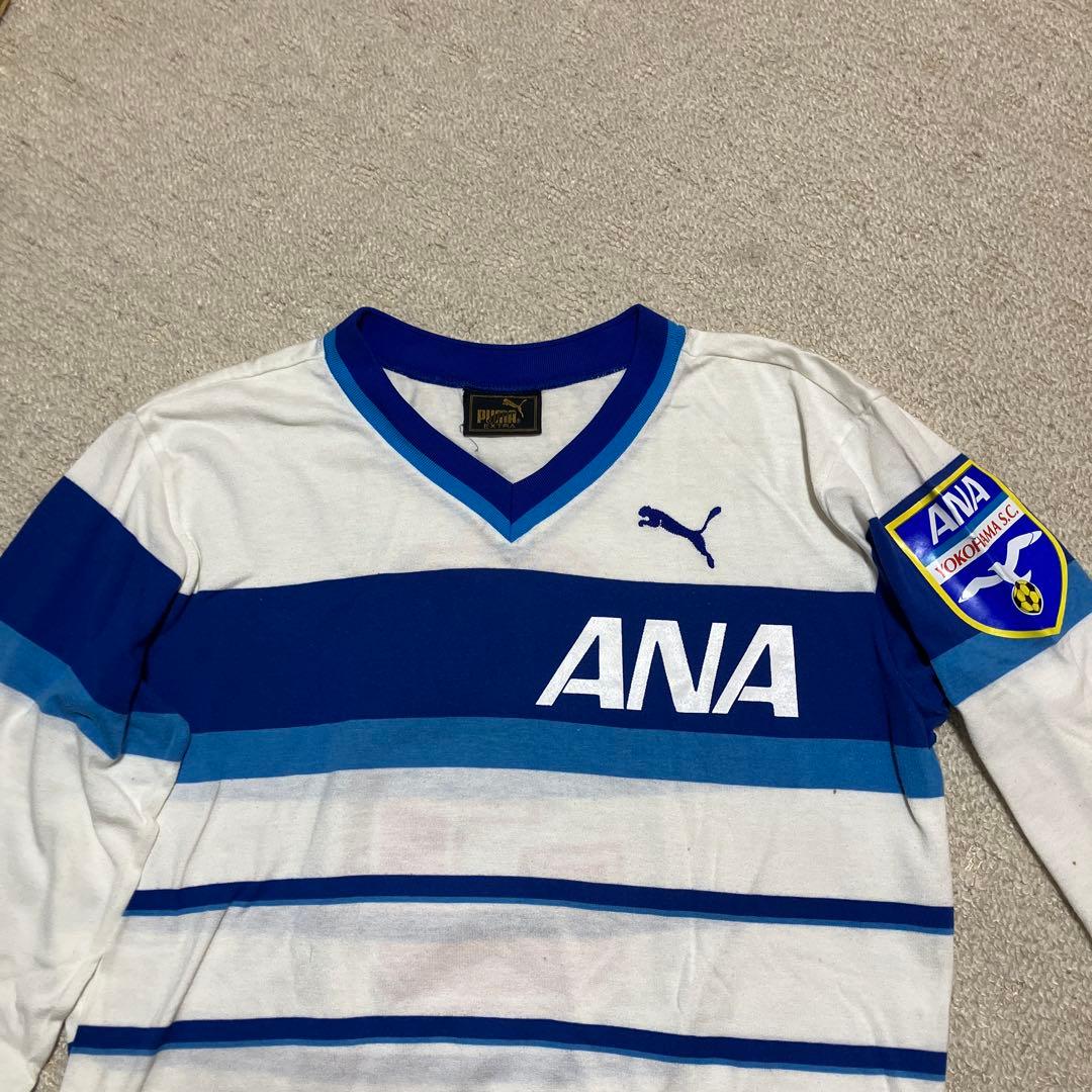 日本リーグ【超レア品】 全日空横浜FCユニホーム　 ANA ストライプ長袖シャツ