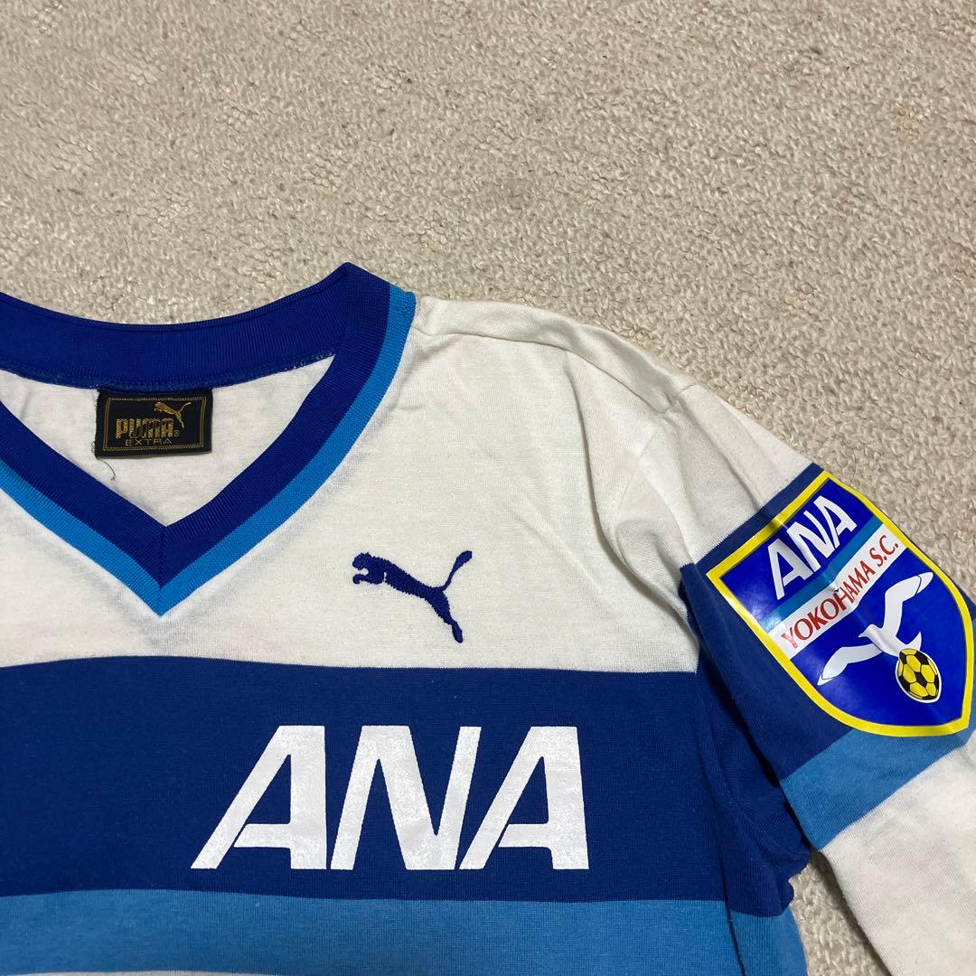 日本リーグ【超レア品】 全日空横浜FCユニホーム　 ANA ストライプ長袖シャツ