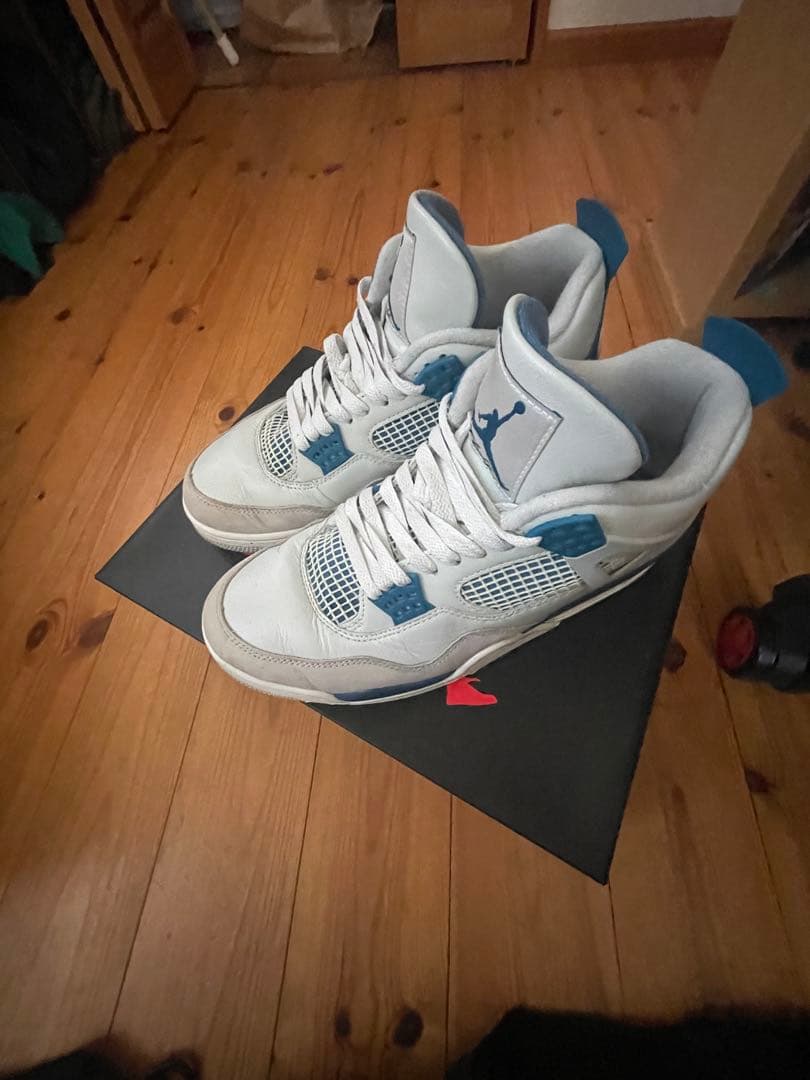 靴 Nike Air Jordan 4 Retro Industrial Blue