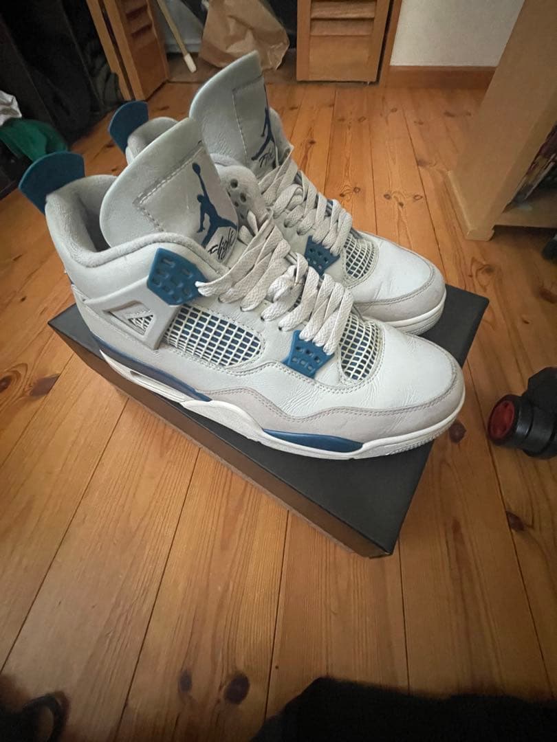 靴 Nike Air Jordan 4 Retro Industrial Blue