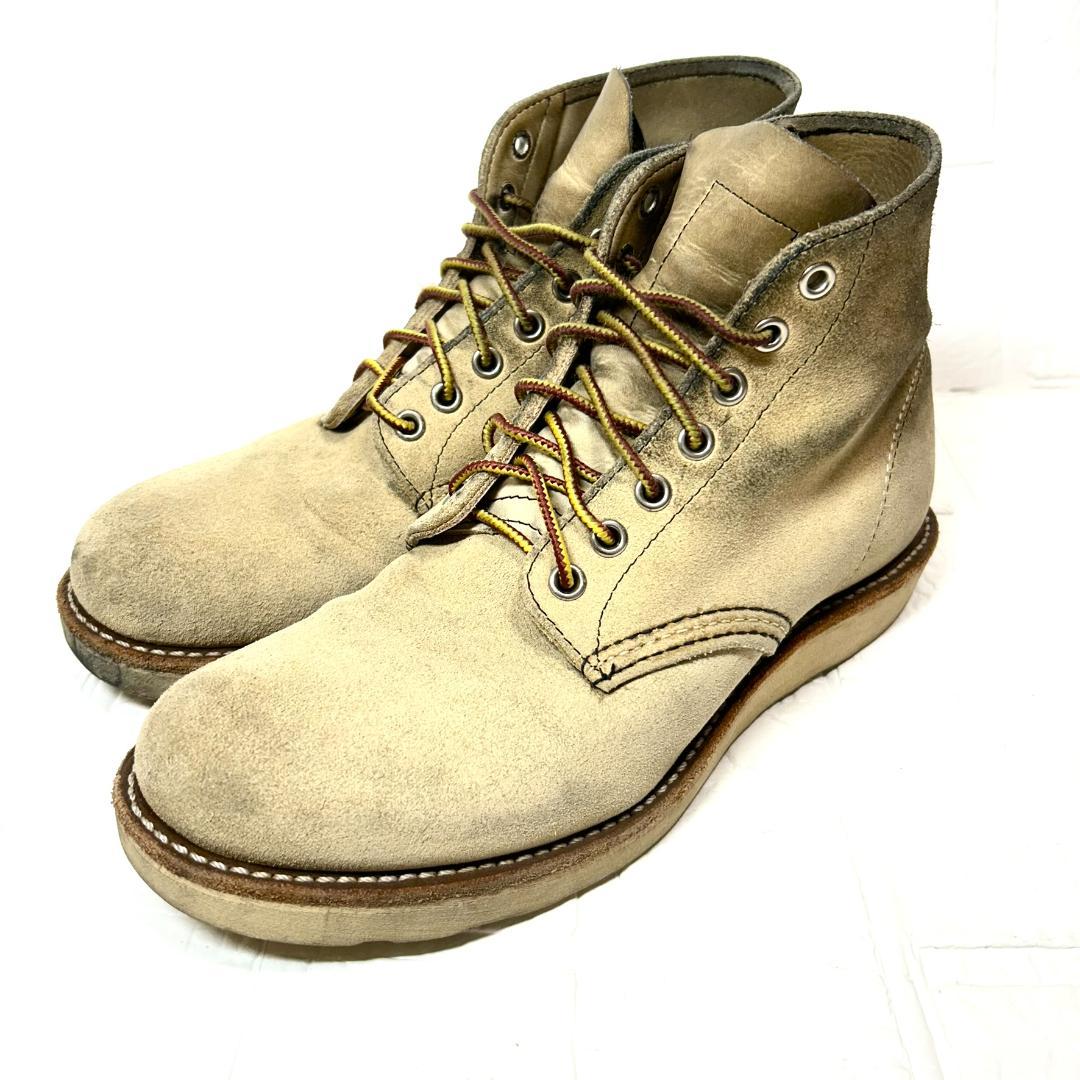 レッドウィング　８１６７　プレーントゥ　スエード　25.0cm 7D　ブーツ