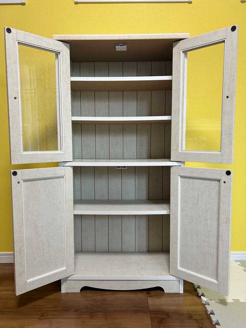 ニトリ　キャビネット　リズバレー　食器棚