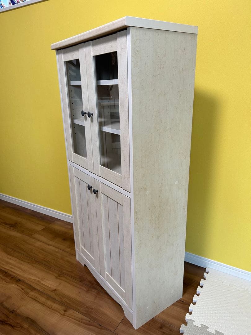 ニトリ　キャビネット　リズバレー　食器棚