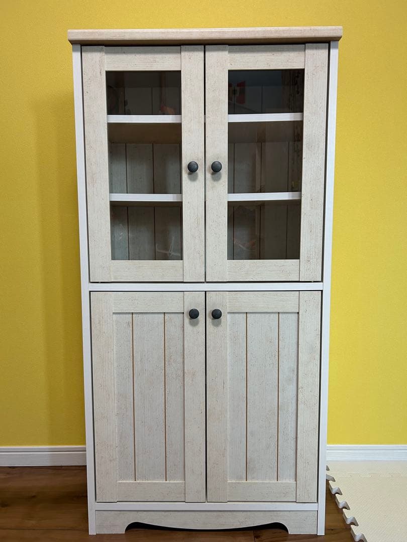 ニトリ　キャビネット　リズバレー　食器棚