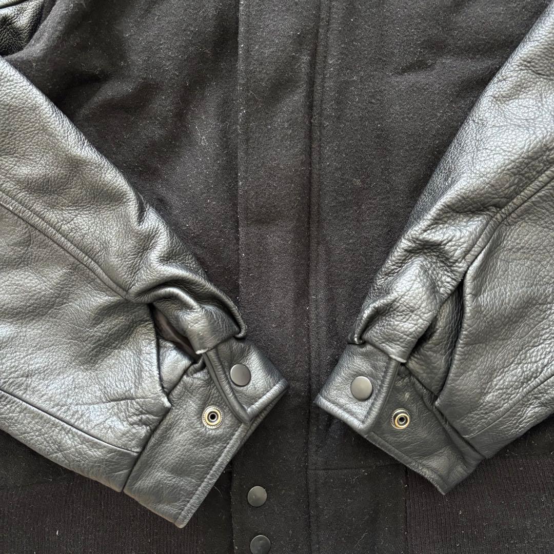  SPORTSWEARスタジャン企業系アワードジャケット袖革L古着