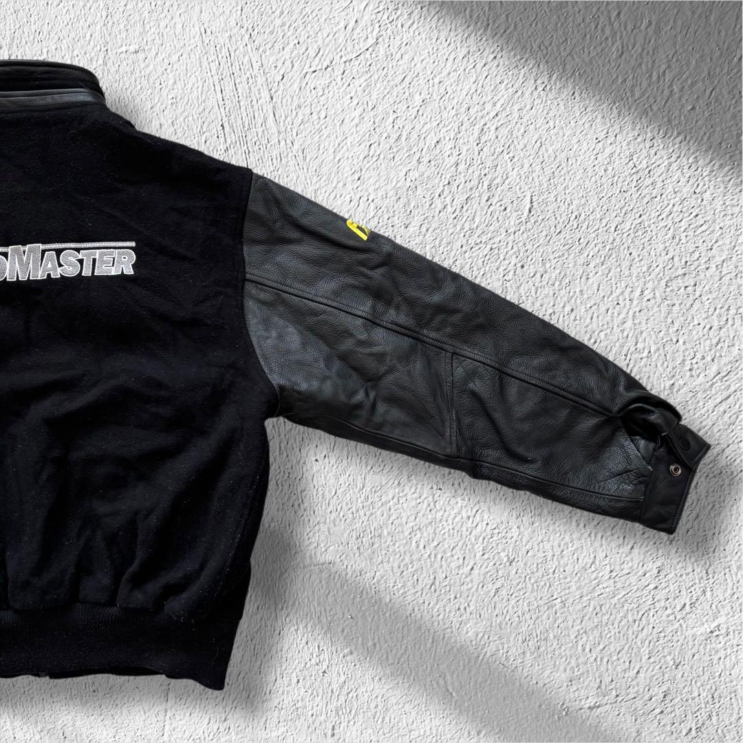  SPORTSWEARスタジャン企業系アワードジャケット袖革L古着