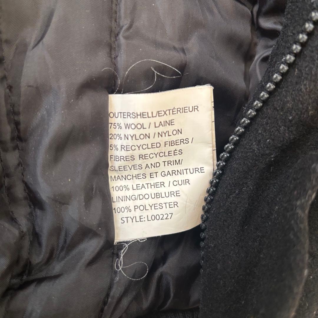  SPORTSWEARスタジャン企業系アワードジャケット袖革L古着