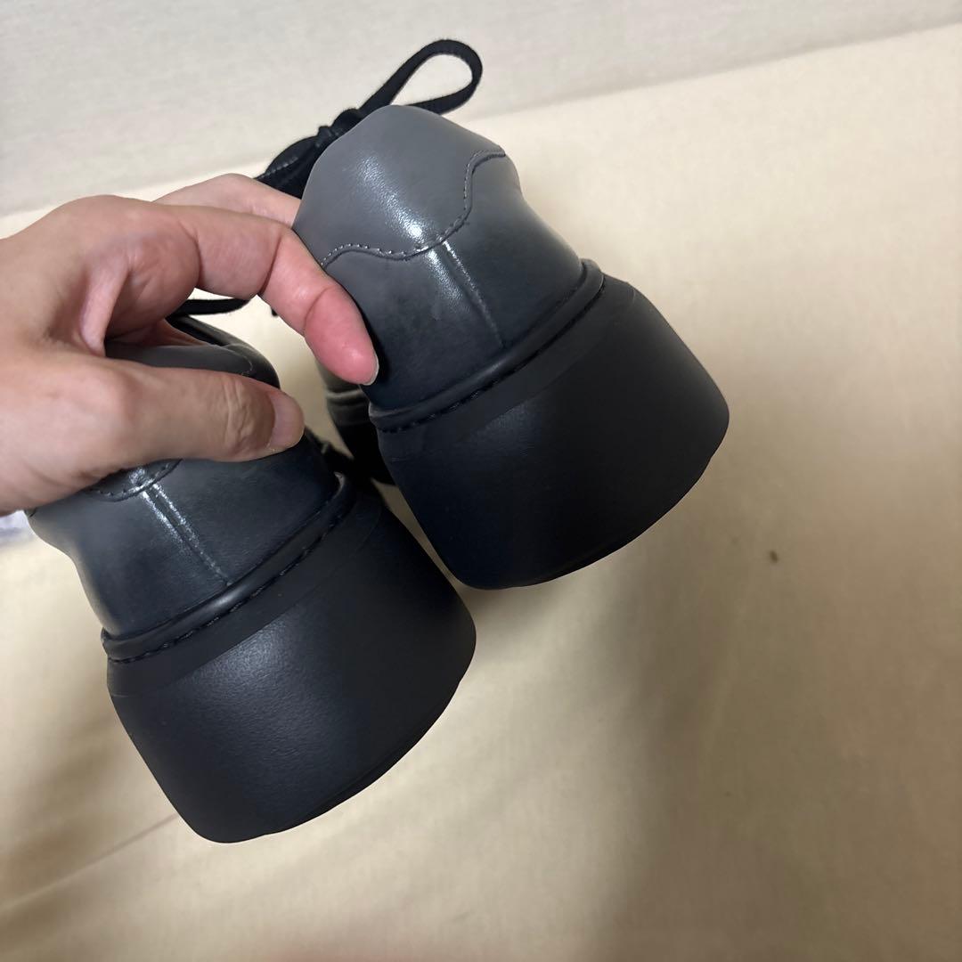 の*川様 マザーハウス　厚底グレー レースアップシューズ