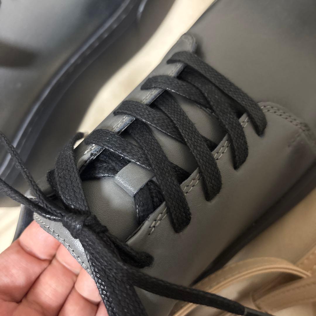 の*川様 マザーハウス　厚底グレー レースアップシューズ