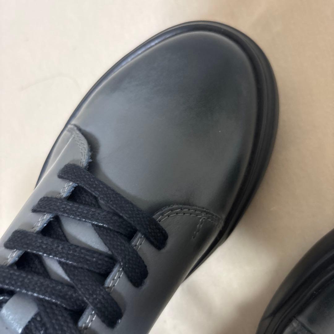 の*川様 マザーハウス　厚底グレー レースアップシューズ