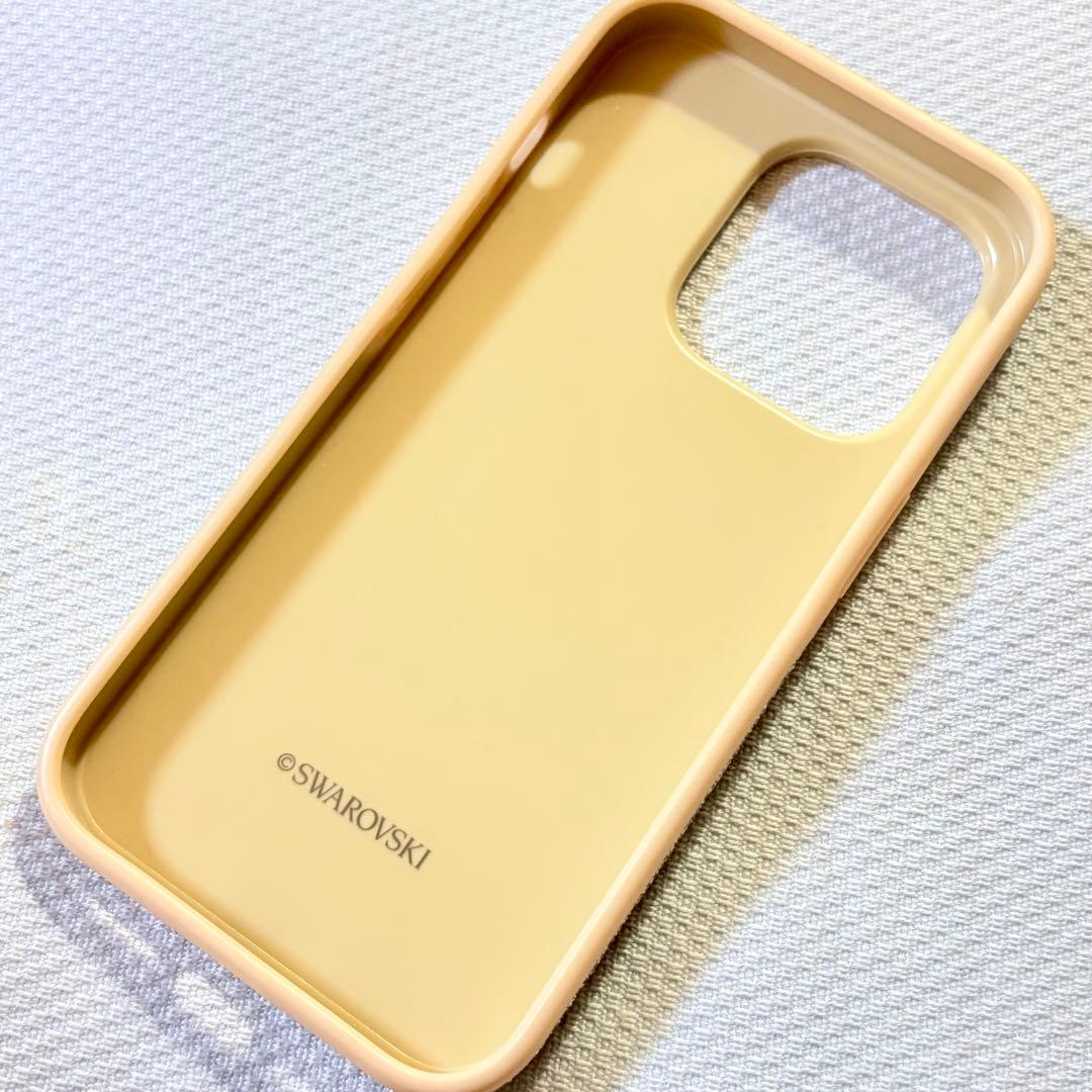 SWAROVSKI シルバー グリッターケース　iPhone14pro ケース