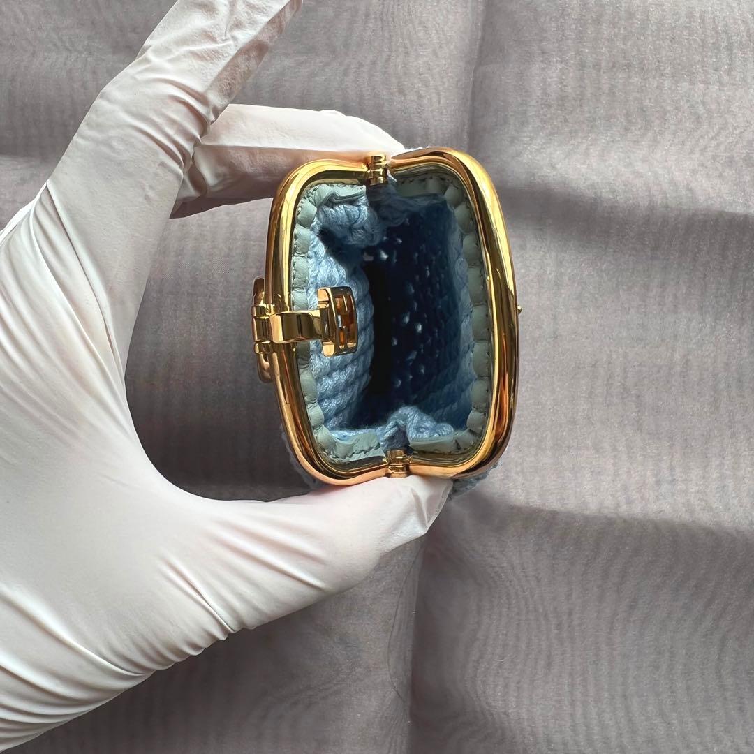 新品　フェンディ　鍵編みがま口　ケース