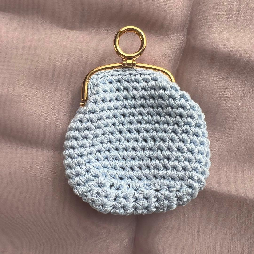 新品　フェンディ　鍵編みがま口　ケース