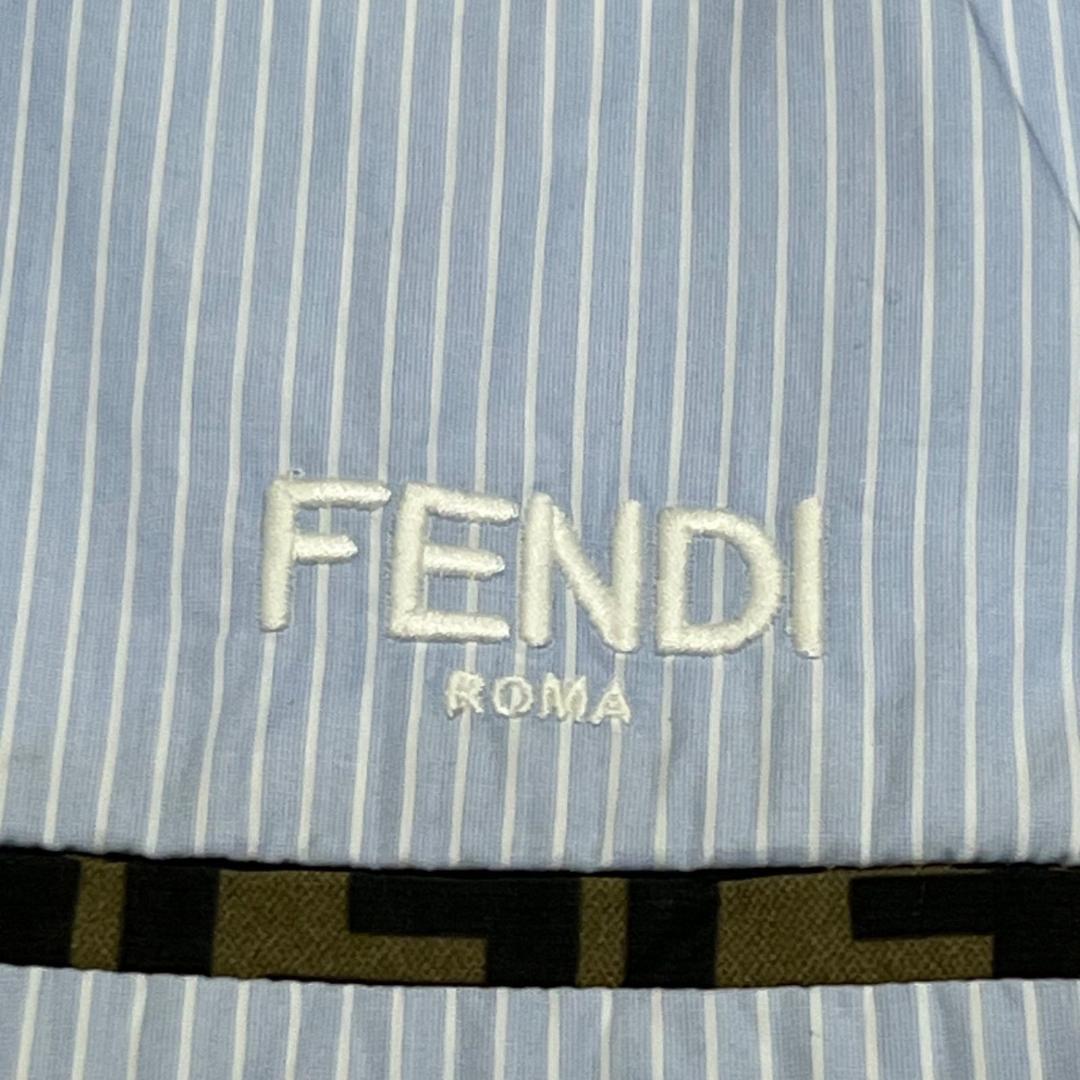 美品✨フェンディ キッズ ズッカ柄 長袖シャツ ストライプ 12A 152cm