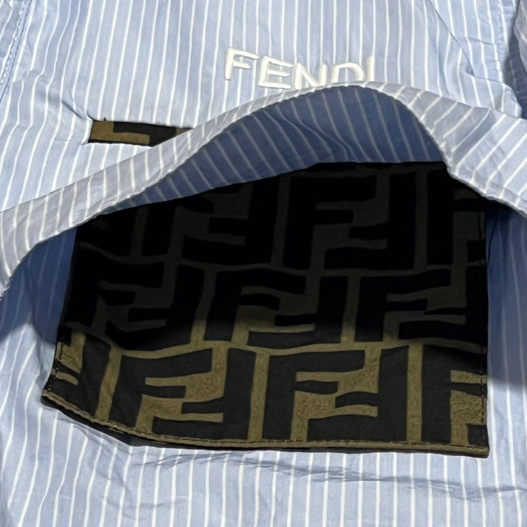 美品✨フェンディ キッズ ズッカ柄 長袖シャツ ストライプ 12A 152cm