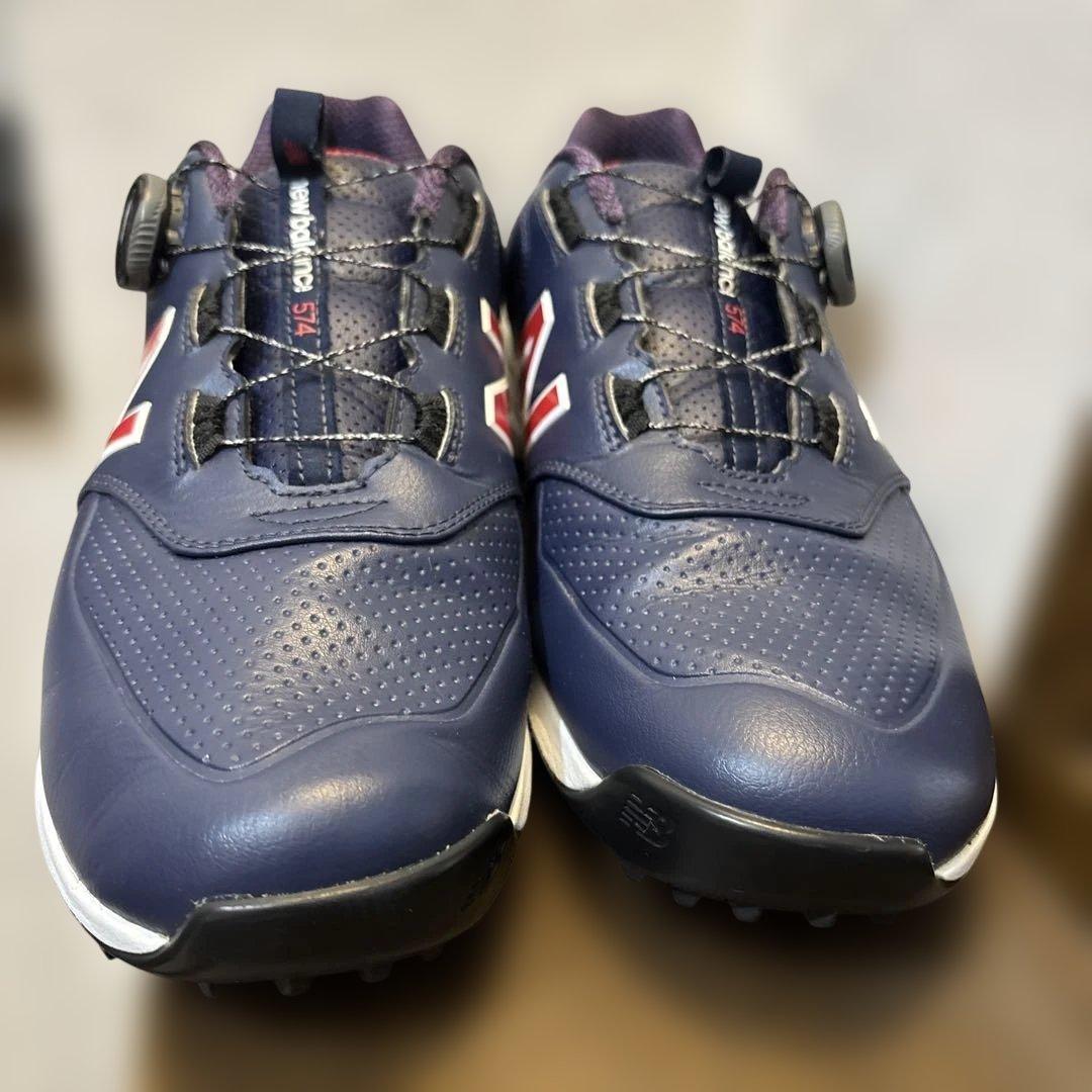 極美品　NEW BALANCE MGB574T2 ゴルフシューズ　27 BOA