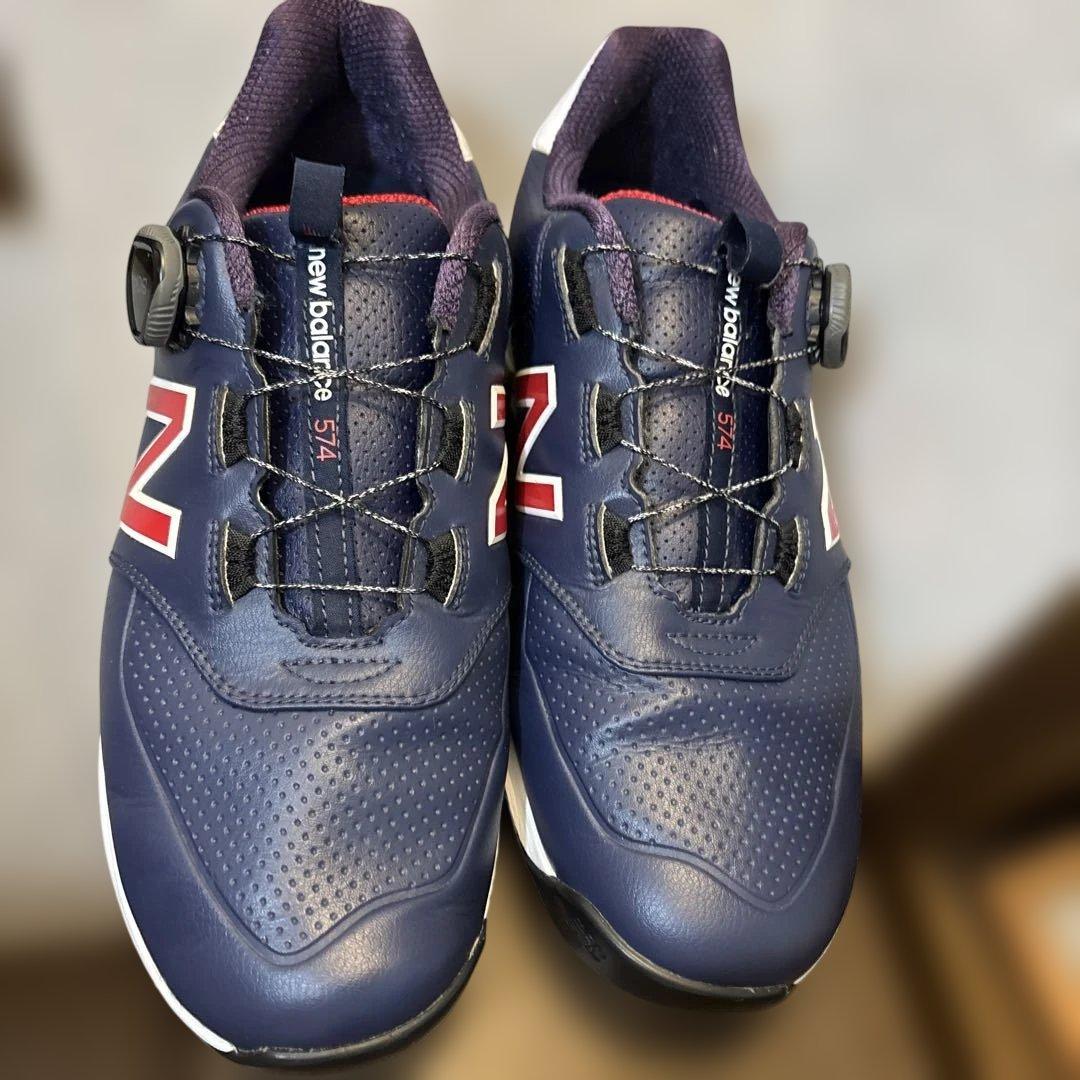 極美品　NEW BALANCE MGB574T2 ゴルフシューズ　27 BOA