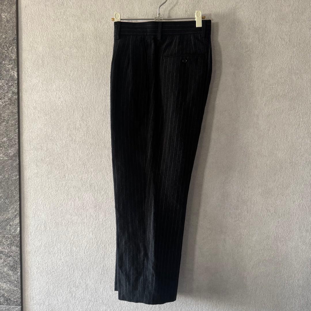 A.PRESSE Wide Tapered Trousers ストライプ