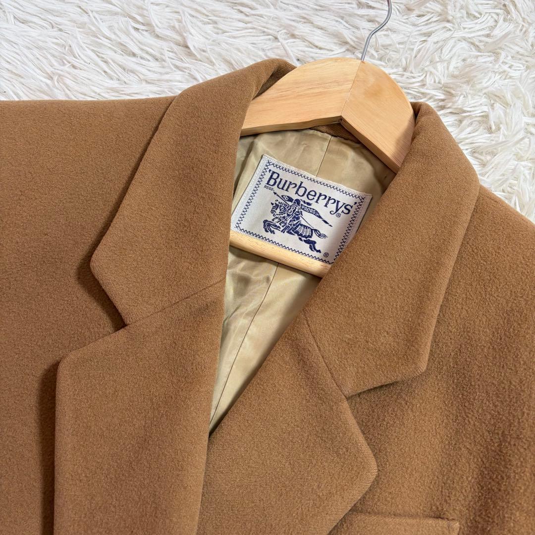 美品/L〜✨BURBERRY ダブルフェイス カシミヤ ダブルチェスターコート