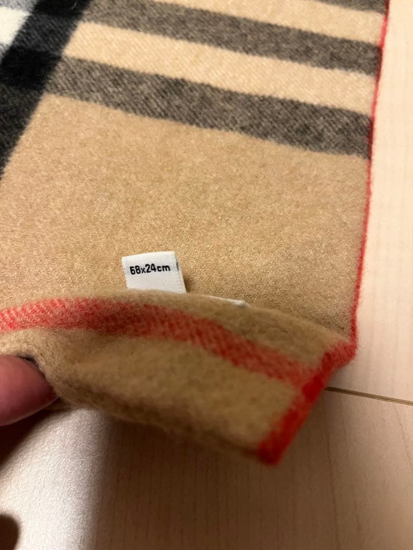 バーバリーチルドレン　スヌード　ネックウォーマー　マフラー　カシミア100％