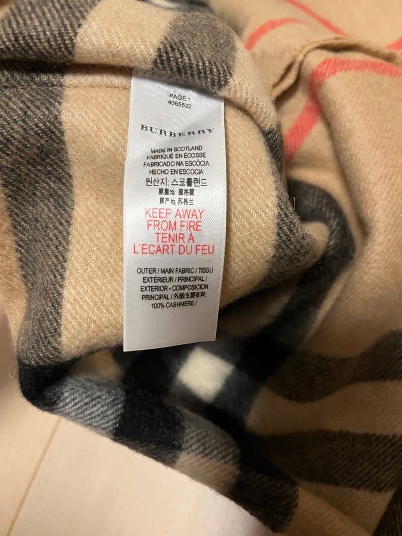 バーバリーチルドレン　スヌード　ネックウォーマー　マフラー　カシミア100％