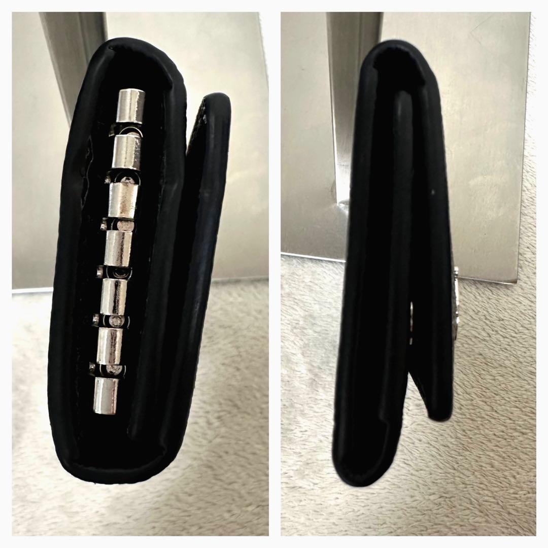 BURBERRY バーバリー TBロゴ 6連キーケース ブラック 黒 レザー