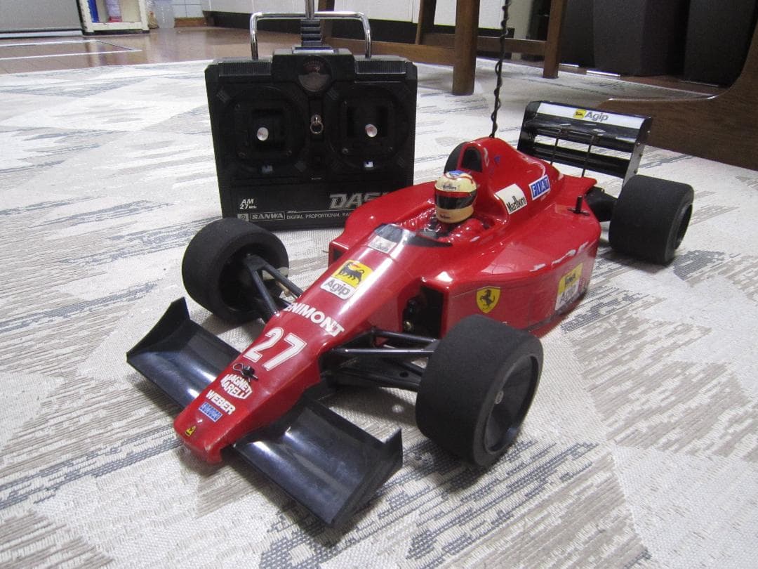 完全動作品 F1 タミヤ N.マンセル 1/10 フェラーリ F189 後期型