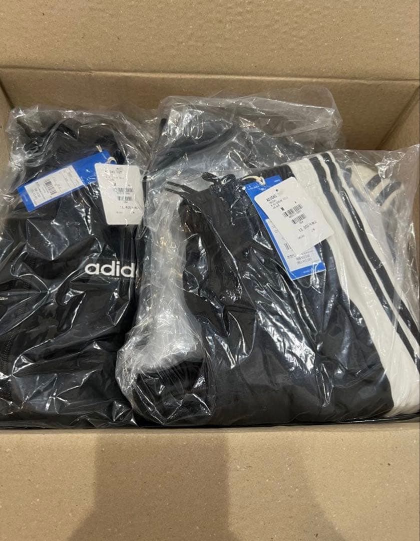 adidas w adibreak velour tt Black M セット