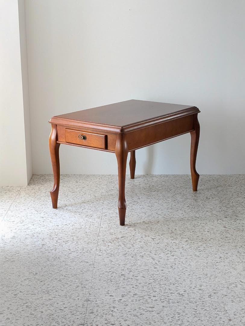 USED MARUNI マルニ ウッド サイドテーブル 猫脚 引き出し付き 廃番