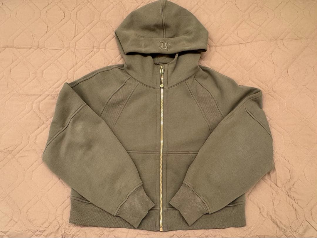 Scuba オーバーサイズ フルジップフーディ (グリーン・XS)