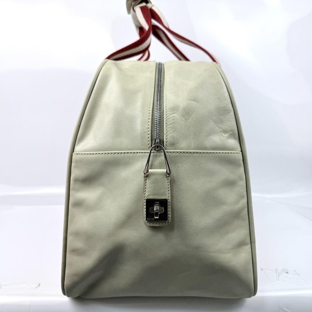 希少 バリー トレインスポッティング ボストンバッグ 2way レザー 白