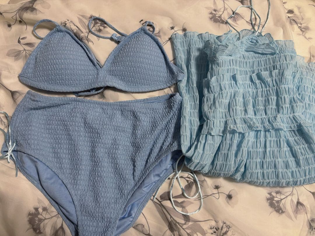 SNIDEL ワンピースセットビキニ ライトブルー