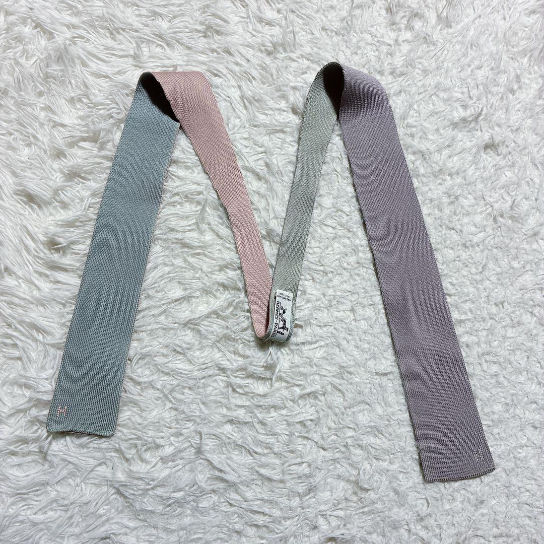 v8 ⭐️エルメス HERMES ニットタイ 4WAY Hロゴ刺繍