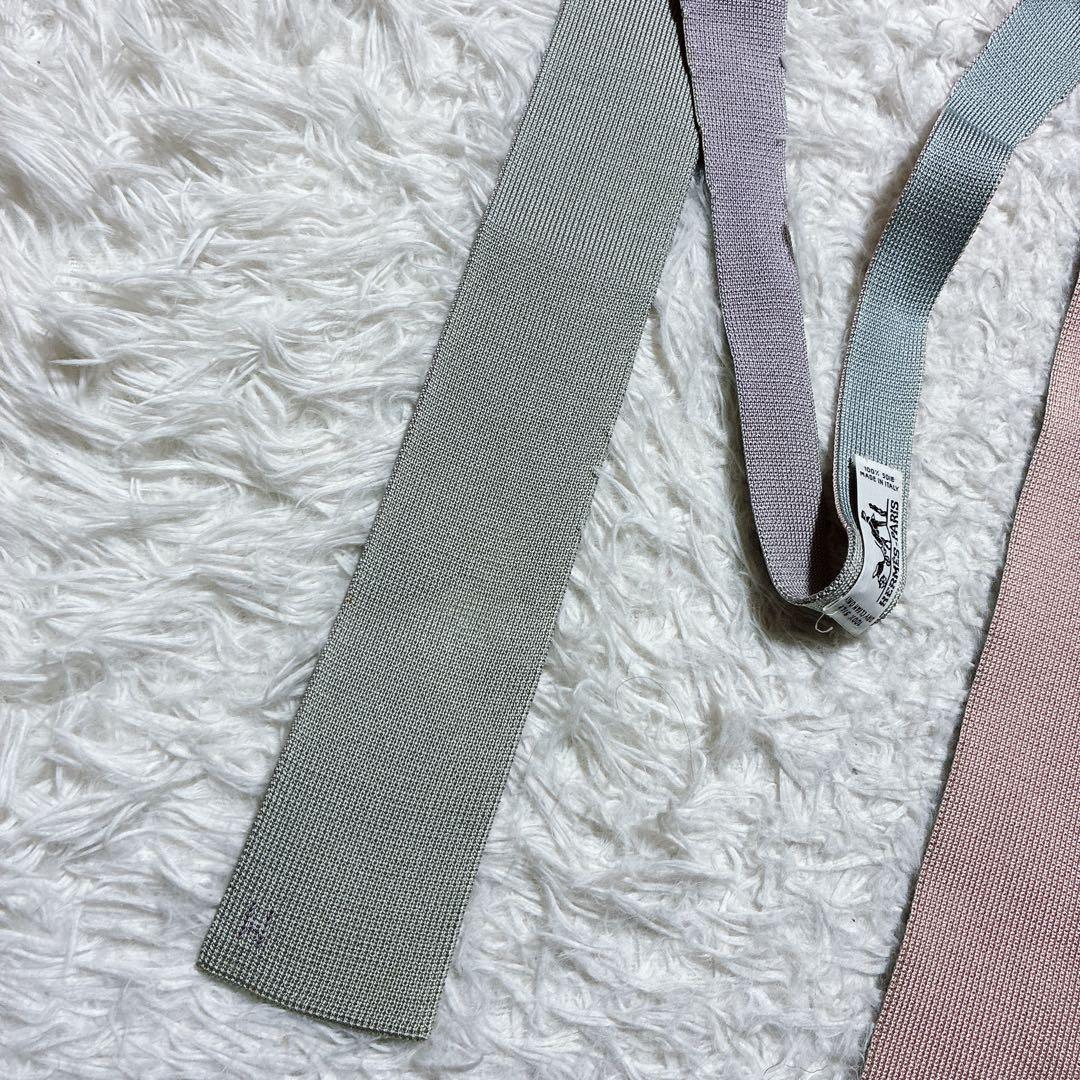 v8 ⭐️エルメス HERMES ニットタイ 4WAY Hロゴ刺繍