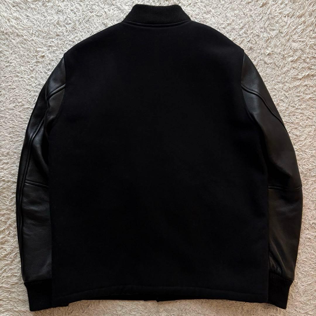 ★美品 Lサイズ★ FREAK'S STORE スタジャン 袖レザー 羊革 黒